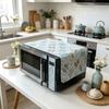 30x90cm Blødt Åndbart Linned Bomuld Mikrobølgeovn Støvdække til Køkken
