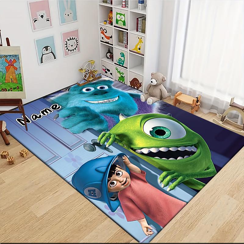 Custom Name Baby Yoda Lightsaber Adventure Carpet Rug Customizable Soft Washable Anti-Slip Home Living Room Sofa Mats Personalized Rug. 0909137