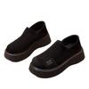 Retro platform Birkenstocks autumn new muffin shoes heightened non-slip round head shoes