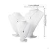 Portrait Necklace Display Stand Velvet Jewelry Holder Organizer for Store
