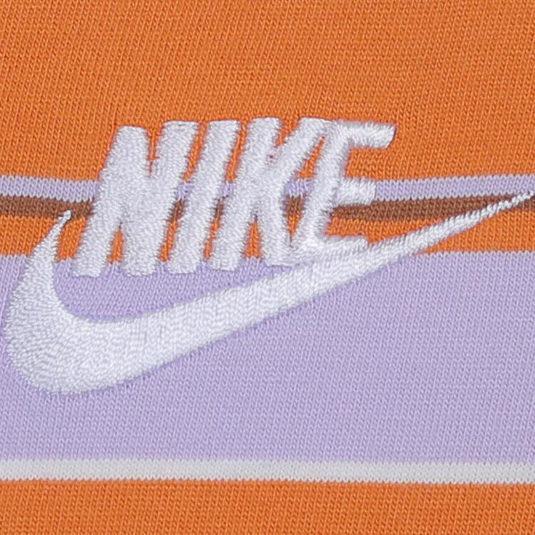 Nike Klubowy T-shirt z krótkim rękawem 25 NSW Stripe Swoosh Wygodny Prosty Pulower Męski Top HJ0551-515
