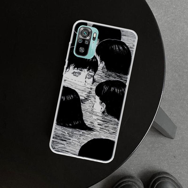 Japanese Horror Manga Style Phone Case Cover For Xiaomi Redmi Note 15 14 13 12 11 Pro Plus 14S 12S 11S 11T 11E 10S 10 Customized