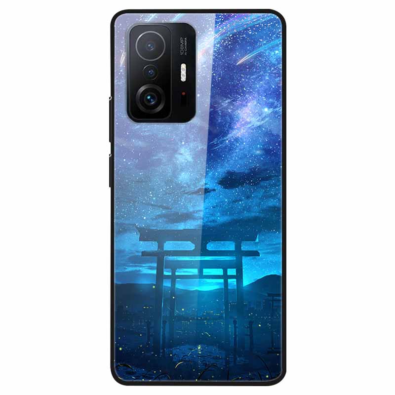 For Xiaomi 11T Tempered Glass Case Soft Bumper Hard Funda For Xiaomi mi 11T Pro Phone Case 11 T 11T Pro 11TPro Back Cover Shells