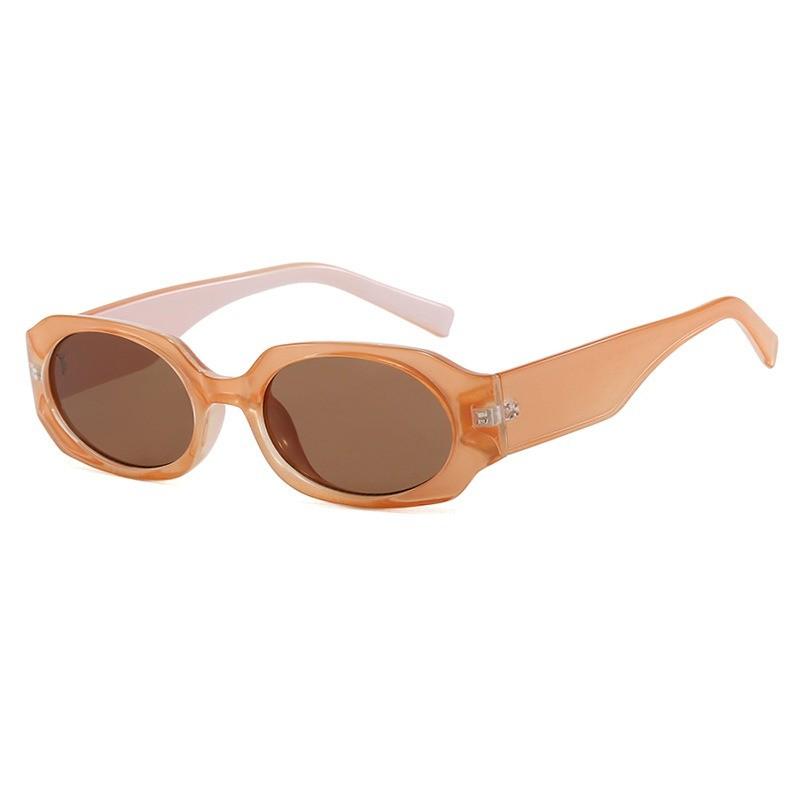 Summer Vintage Rectangle Sunglasses Women Retro Fashion Round Corner Small Square Frame Unisex Youth Trendy Punk Sun Glasses Men