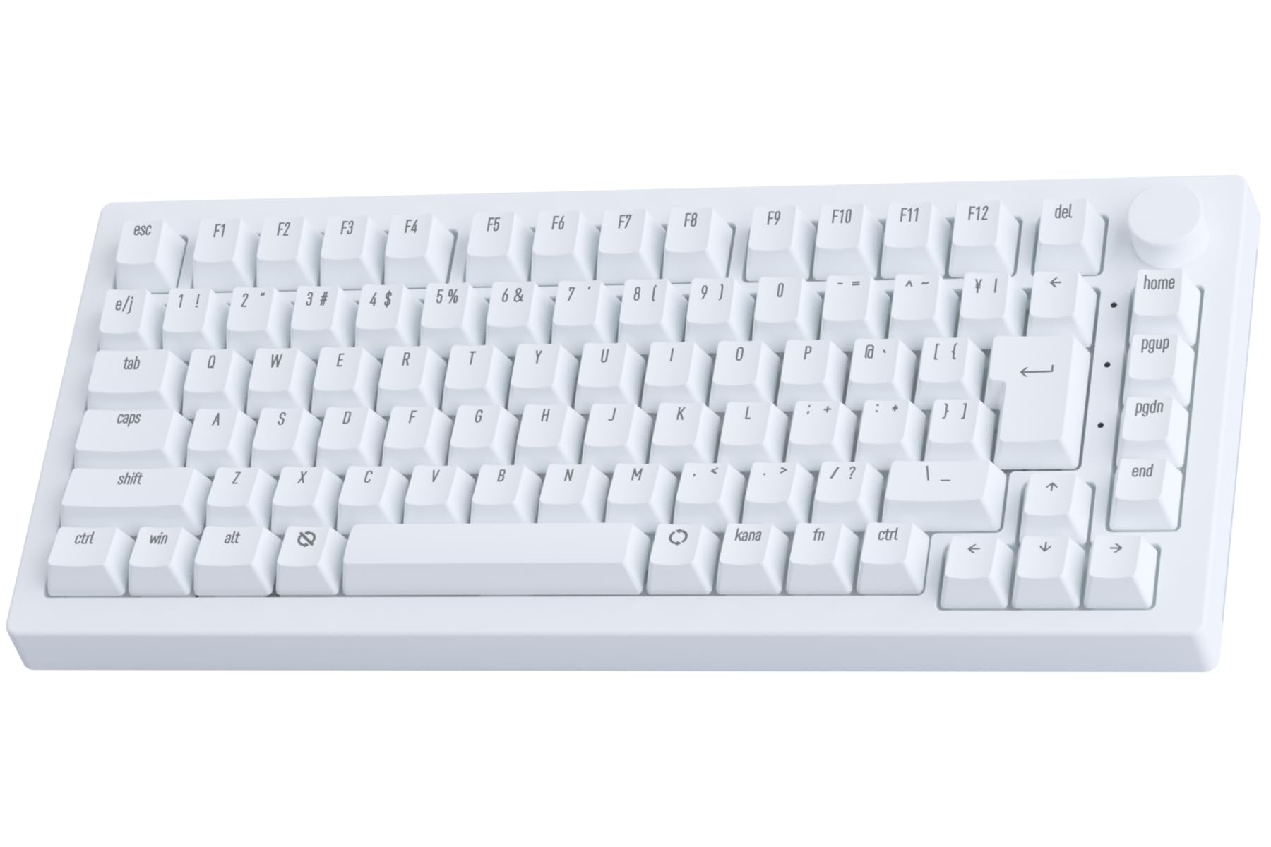 

Rapid Trigger 8000Hz Gaming Keyboard 5075S HE JP Moon Light White Magnetic Switch Japanese Layout JIS Keys SnapKeys Compatible Mac Windows Compatible