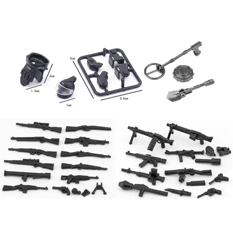 Building Blocks Weapons Accessory Soldier Digital Gift Ninja Sword Mortar Cannon Missile Launcher RPG Toys Mini Brick X006
