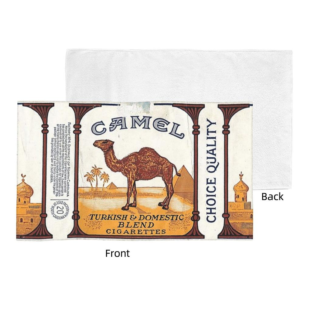 Vintage Camel Cigarette Pack Soft Face Towel Quick Dry Pool Bath Cotton Towels Absorbent