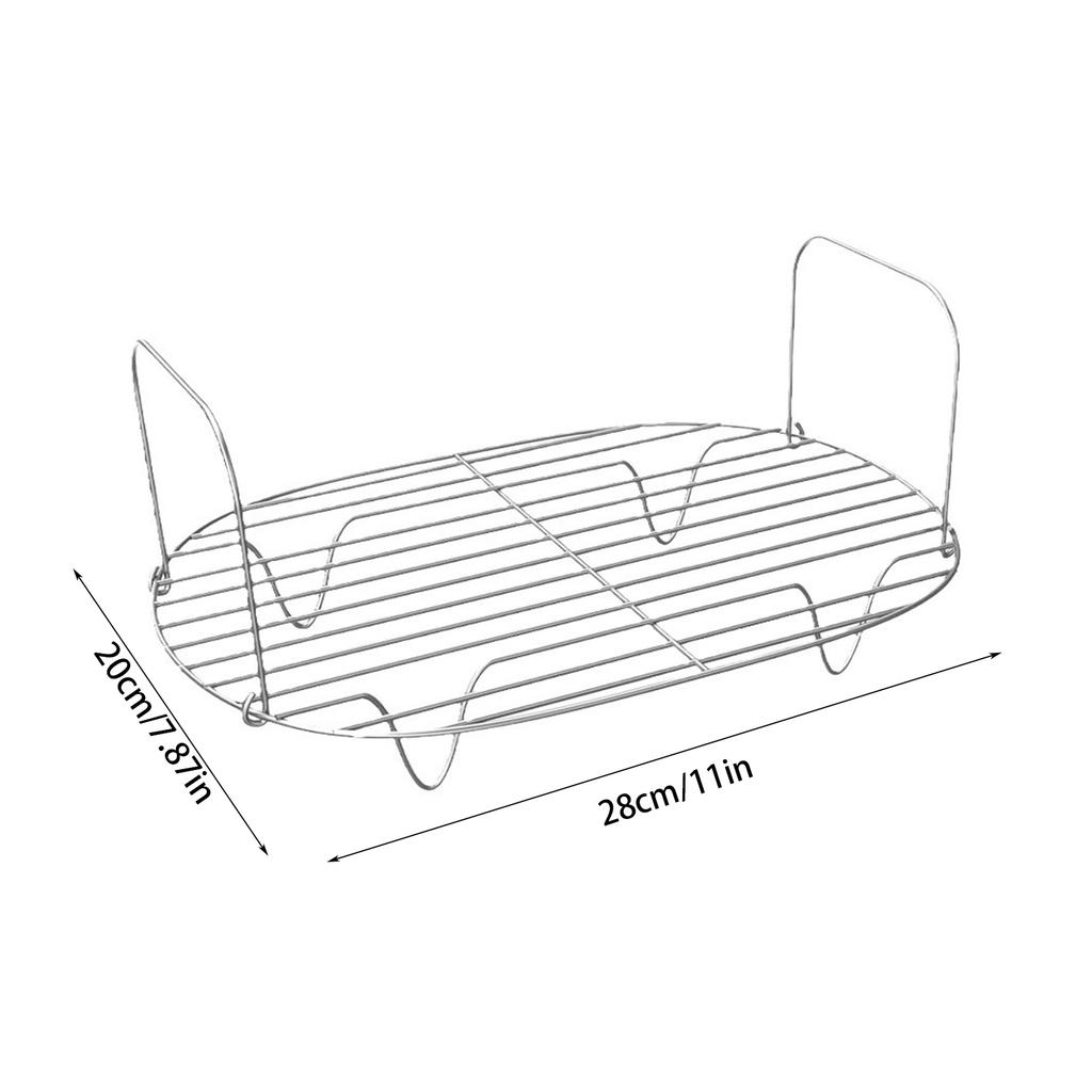 Stainless Steel Rack Cooking Accessory Steaming Holder Roasting Rack Grilling Rack for MC1000 MC1001 MC1010 Slow Cooker
