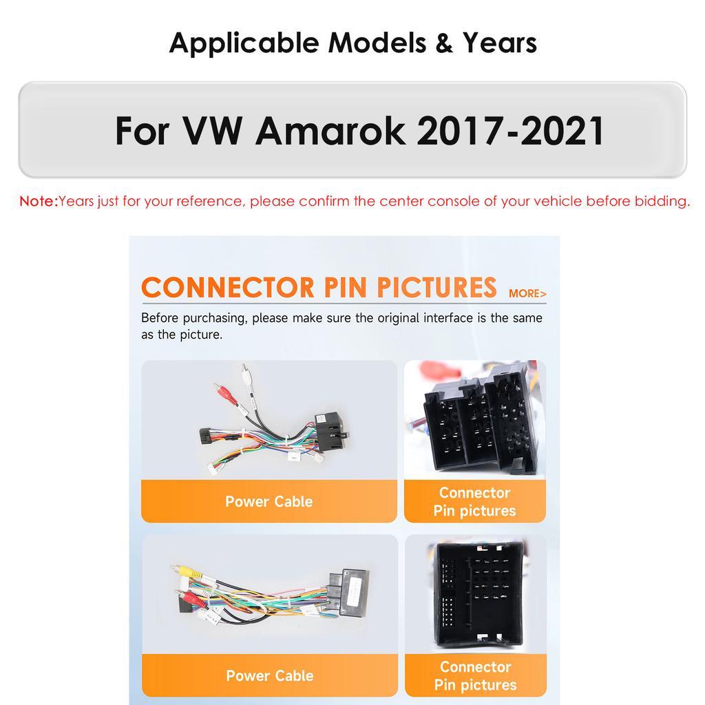 Hizpo Snapdragon Android Video Player Intelligent Screen for Volkswagen VW Amarok 1 2017 - 2021 Multimedia Head Unit Car GPS Auto Radio Navigation