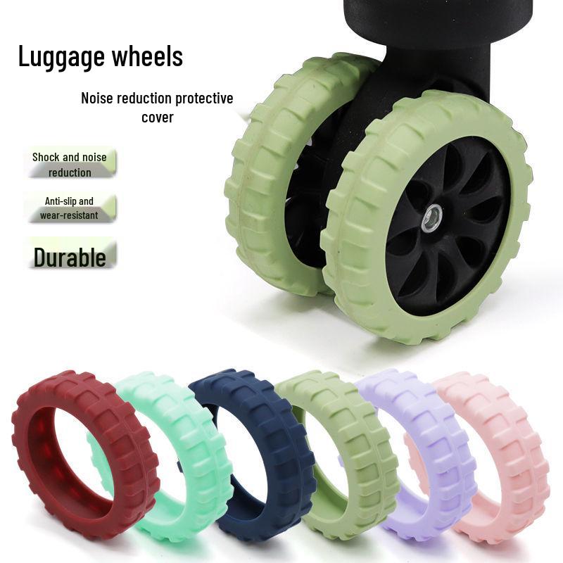 Protectores de Rueda de Silicona Mejorados para Maletas Silenciosas, Amortiguadoras y Resistentes al Desgaste