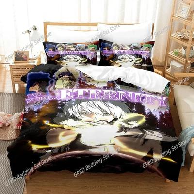Anime To Your Eternity Beding Set For Bedrom Soft Modern Bedspreads Comefortable Children Kids Soft Duvet Cover Comfortable Quilt Cover And Pilowcase