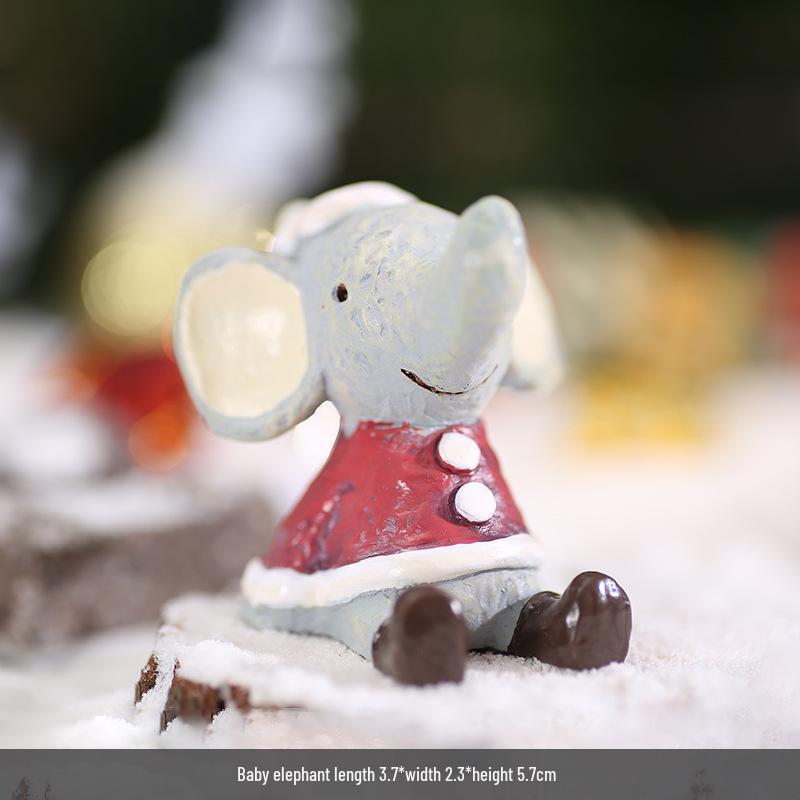 

ZAKKA Рождественские полимерные миниатюры животных для украшения рабочего стола