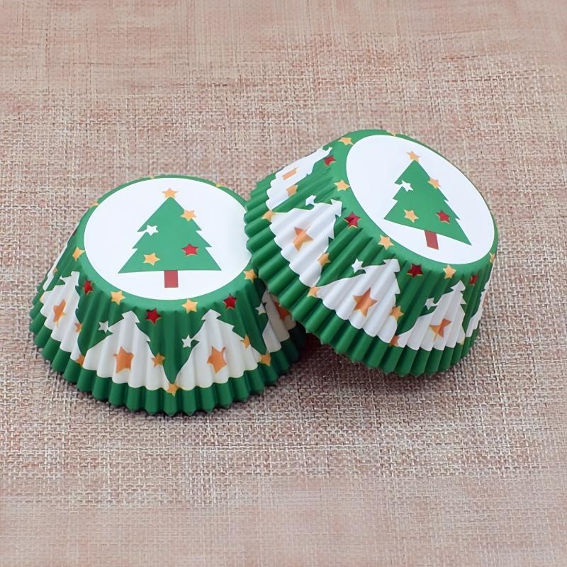 

100 pieces of food grade baking oven specific Snow Meiniang cake paper holder,Christmas Decoration