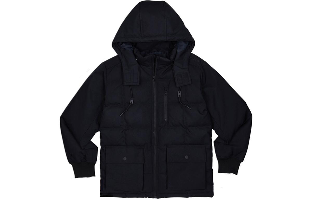 Converse Down Jackets Men s Black Hooded Moderate Other 10019986-A02 S
