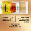 Gold Glitter Stick, Face, Hair And Body Glitter, Easy to Apply & Remove, Washable And Non-Toxic, Festival Supplies, Christmas Ornaments-16g