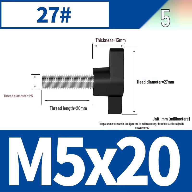 Stainless Steel Z-Type T-Handle Slotted Screw with Plastic Head (M4/M5/M6/M8)