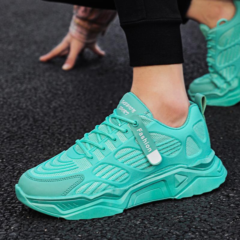 Men's Trend Clunky Sneaker Outdoor Non Slip Breathable Casual Running Sport Shoes Comfortable Work Shoes