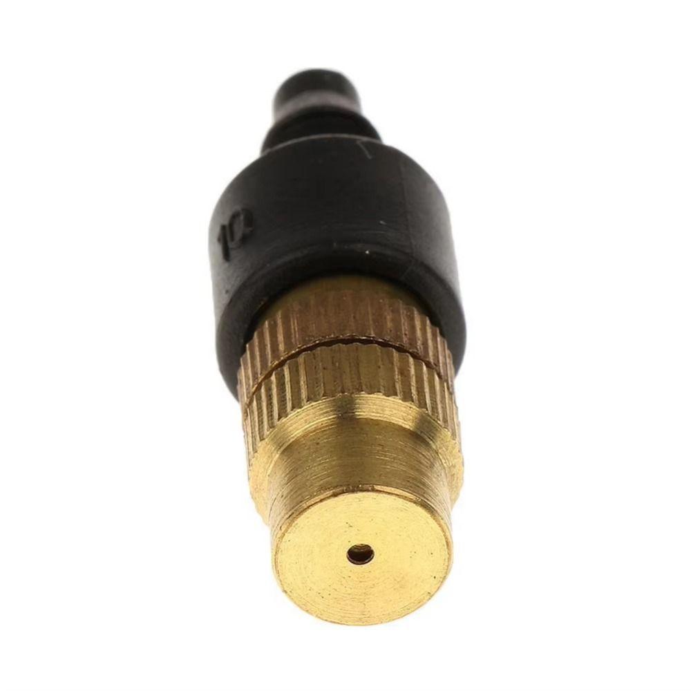 10Pcs Adjustable Spray Misting Nozzles Brass Construction Atomizing Design Atomizer Nozzle 4/7mm Hose Irrigation Sprayers