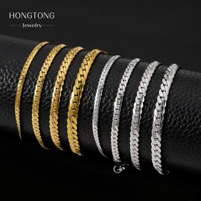 Titanstål Europeisk-Amerikansk Unisex Glatt Armbånd - Lett Luksus Galvanisert Smykke