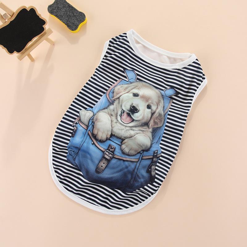 Thin Spring/Summer Pet Vest for Small Dogs & Cats - Fits French Bulldogs, Teddy Cats, and Bichons.