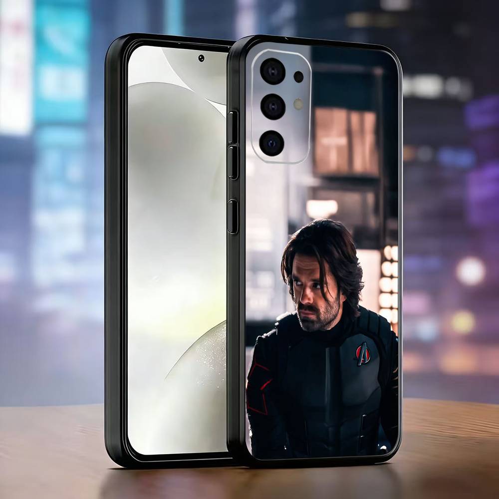 

B-Bucky Barne-Winter S-Soldier Phone Case For Samsung S25,S24,S21,S22,S23,S30,Ultra,S20,Plus,Fe,Soft Silicone Black Cover Samsung S21lite