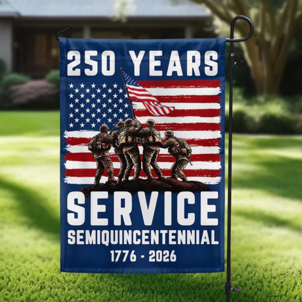 Patriotic Yard Decoration Polyester Outdoor Garden Banner 250th Anniversary Flag Vivid America Garden Flag For Yard National 4th