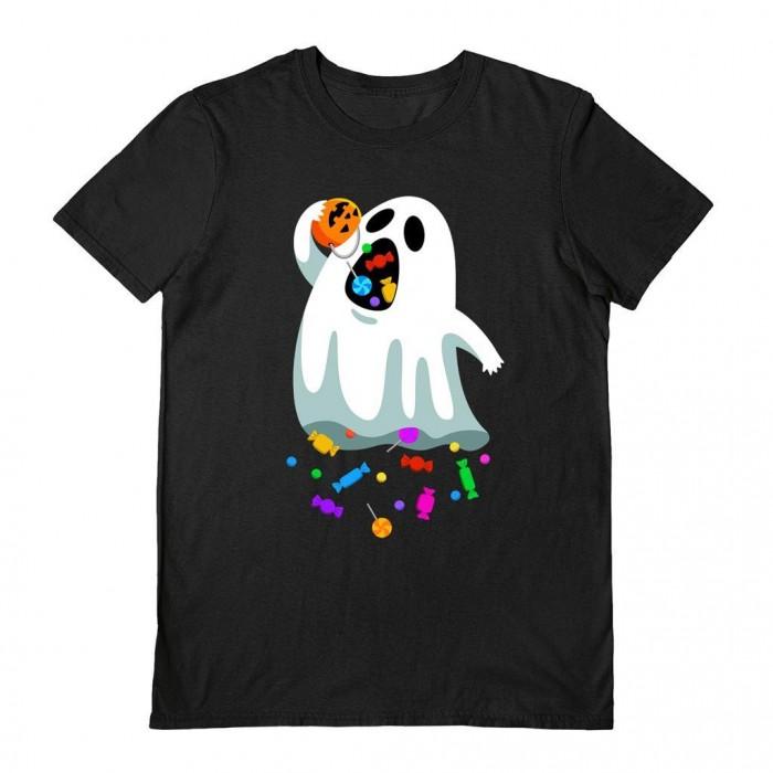 Maglietta Fantasma Affamato Fantasma Benjimoji Unisex Adulto