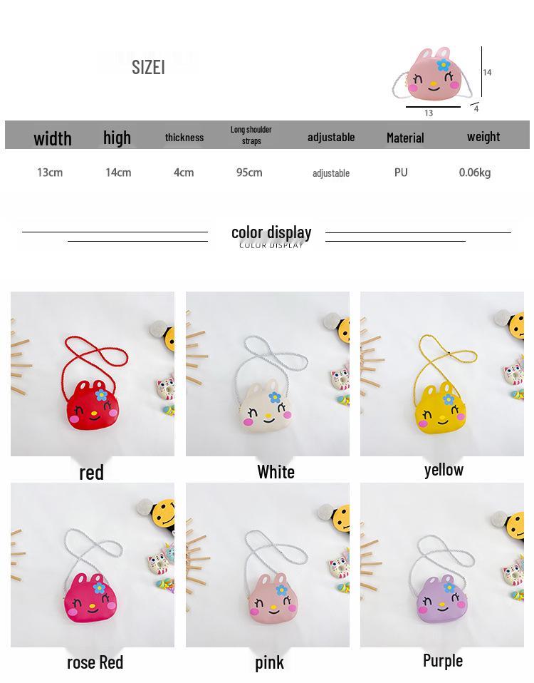 Adorable Korean Style Animal Coin Purse for Girls – Fashionable Children's Shoulder Crossbody Bag