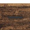 Nightstand Set of 2 Reclaimed Wood Look 35 x 35 x 20 cm Engineered Wood