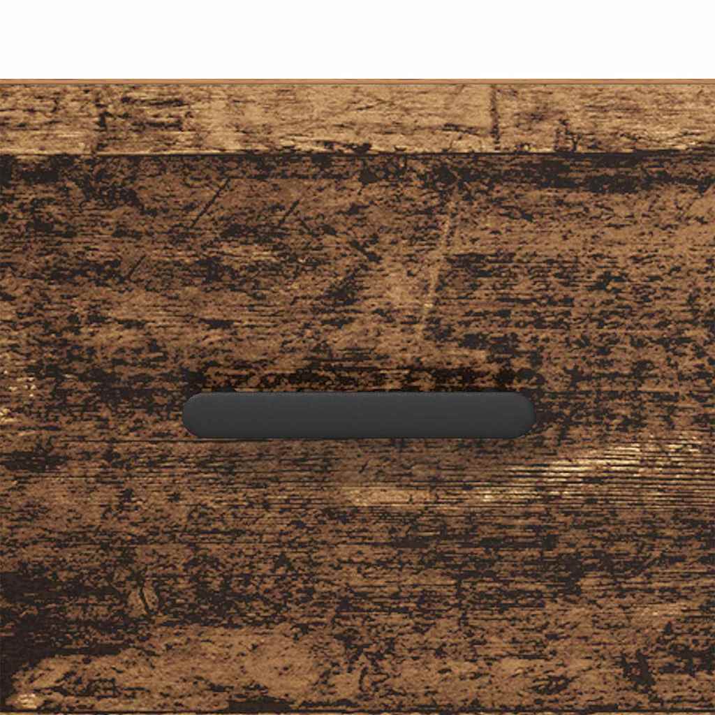 Nightstand Set of 2 Reclaimed Wood Look 35 x 35 x 20 cm Engineered Wood