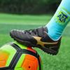 Manufacturer football shoes men's flat-soled adult grass spiked shoes adolescent boys and girls primary school students training TF broken spiked sho