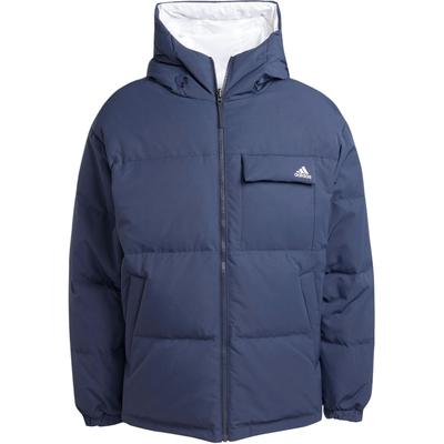 adidas Chaqueta de Plumas Reversible Cómoda Cálida con Capucha Abrigo Acolchado Chaquetas Unisex Legendary-Ink-Blue JM9129