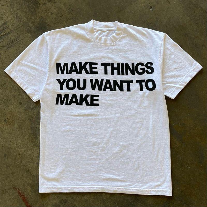 

Xiao Chen s Story Is 260G More than Heavy Weight Pure Cotton! Minimalist Letters Harajuku Style Oversize Fashion Short-Sleeved T-shirt White L [260g Heavy weight pure cotton]]