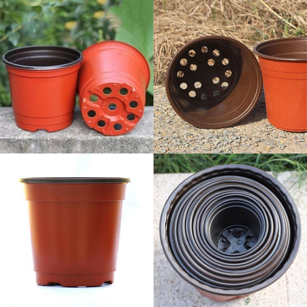 10/50/100pcs Plastic Seedling Holder Flowerpots With Balanced Drainage Features**
