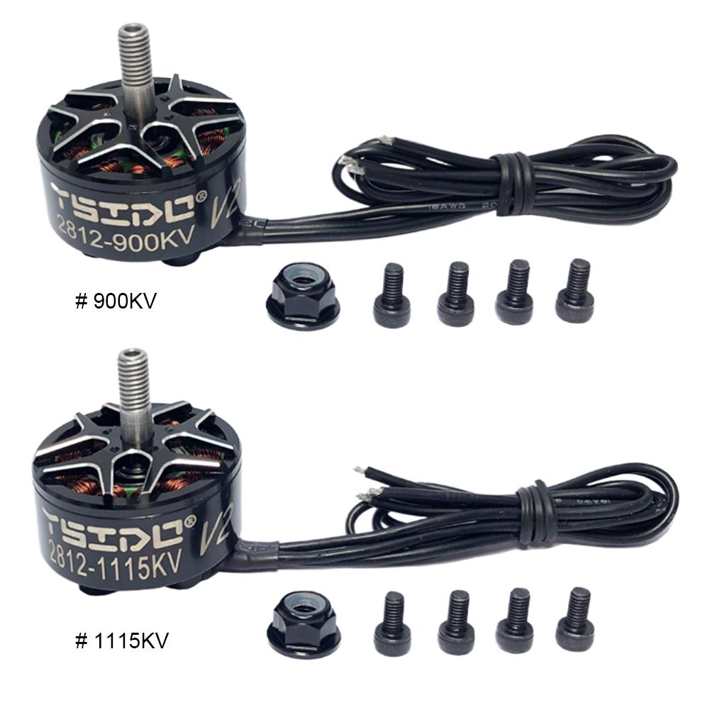

MY# 4Pcs 2812 900KV/1115KV FPV двигун чорний міцний для RC Multirotor Airplane 7- 1115KV