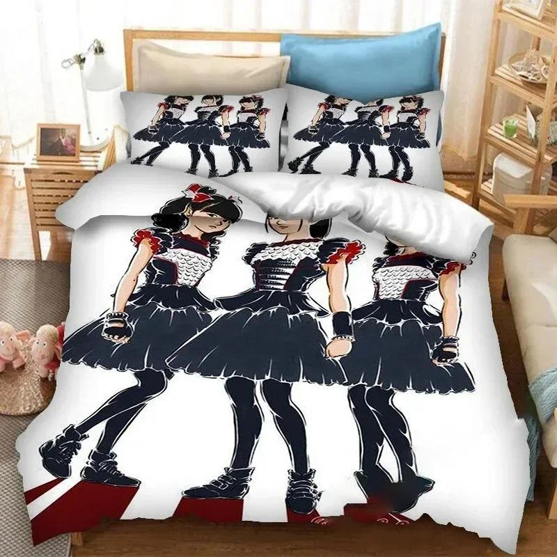 3D Printed Babymetal Band Bedding Set Duvet Cover Sheet Printed Bed Set Pillowcase Bed Full Queen King Size Comforter Bedroom
