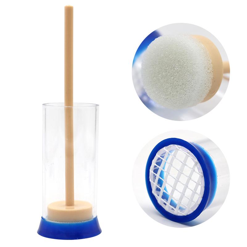 1Pcs Bee Queen Marking Bottle Bee Mark Cage Plastic One Handed Marking Catcher with Plunger Plush Garden Beekeeping Supplies