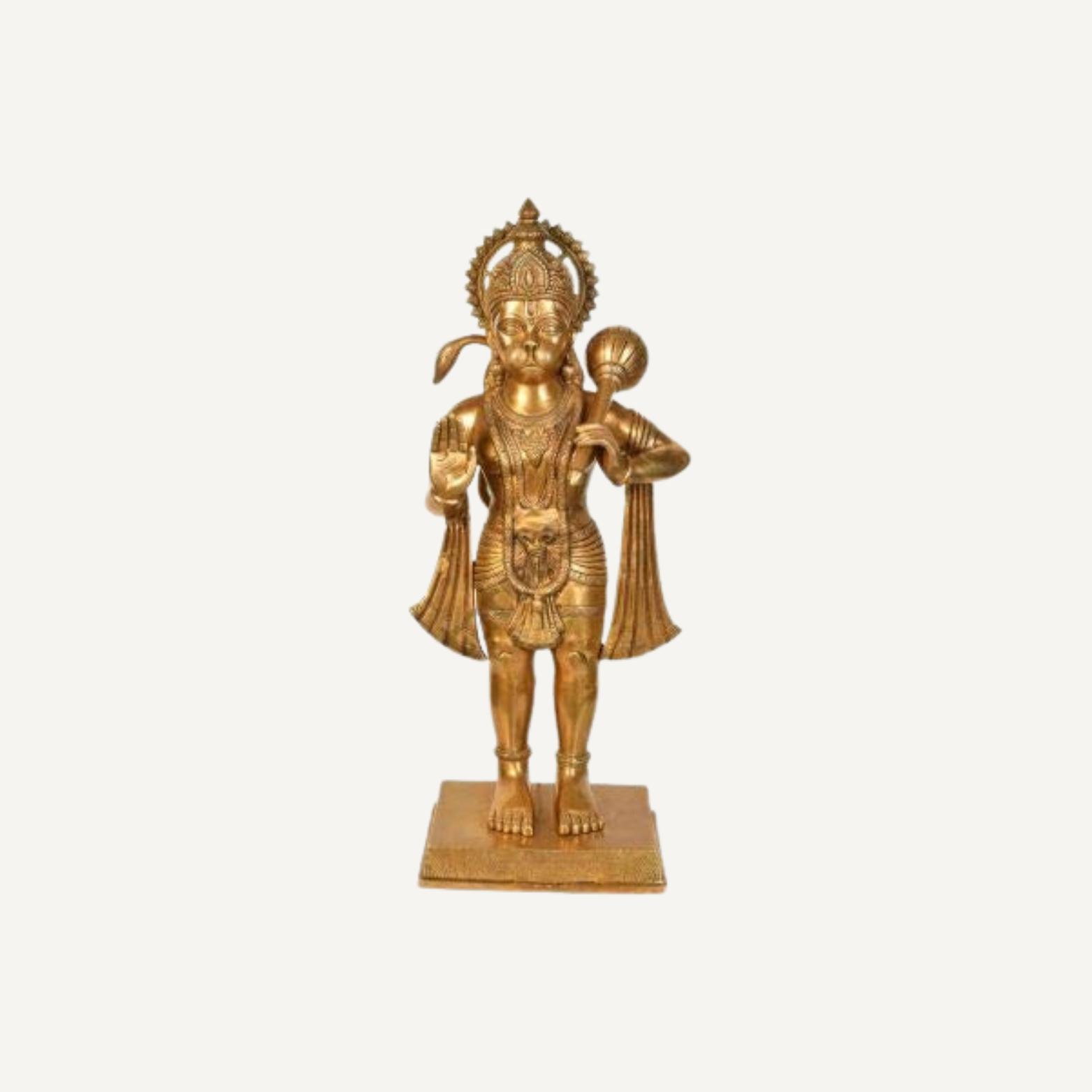Ashtadhatu 8 Metals Made Shri Hanuman Idol In Standing Position, Balaji -20 Cm