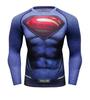 3D Printed T-Shirt Men's Compression Shirt Long Sleeve Top High Elastic Fitness T-Shirt Cosplay Clothing