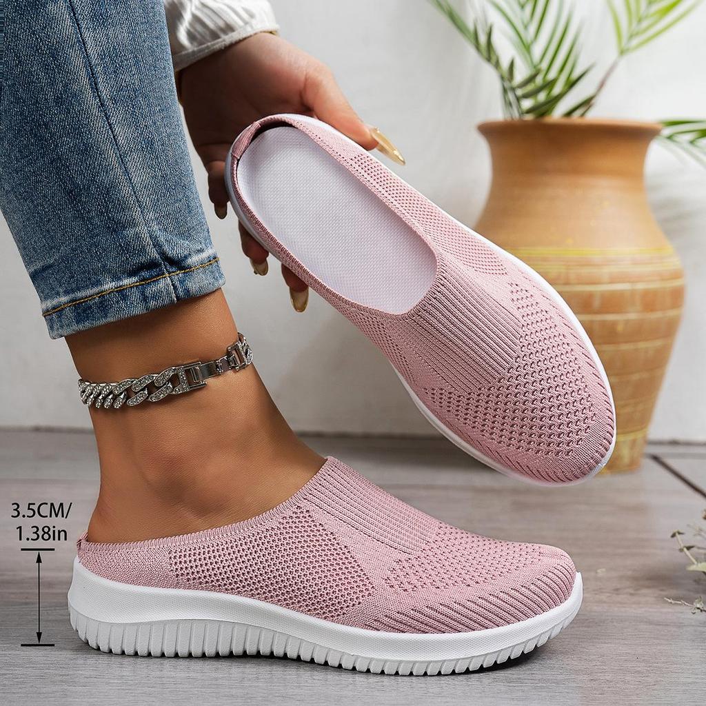 Dámské boty, Nový letní styl, Poloboty, Boty ve stylu maminky s měkkými podrážkami a prodyšným designem pro dámské ležérní nošení.