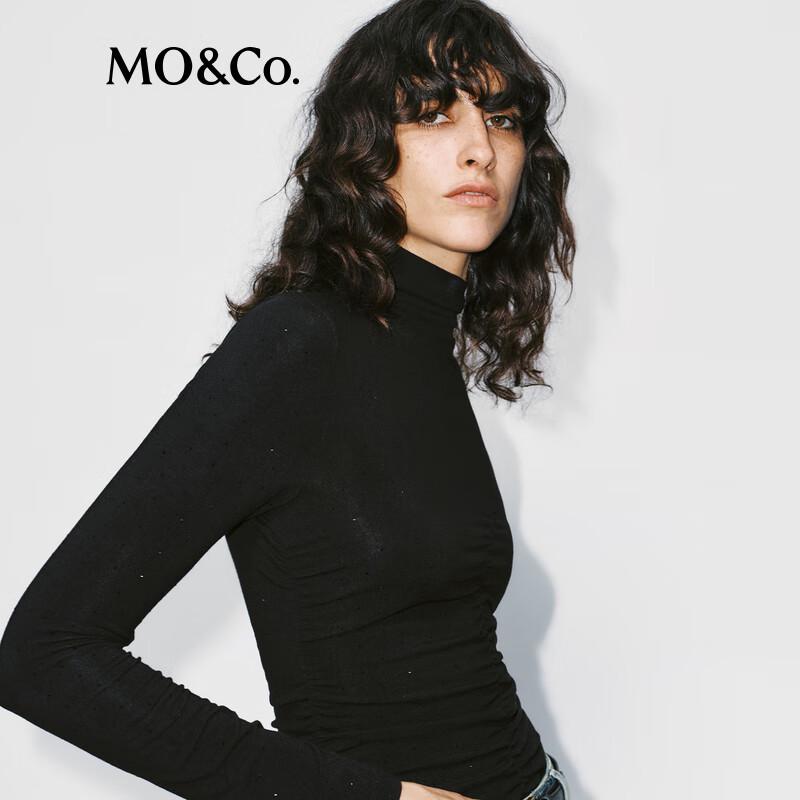 MO&Co. Women's Turtleneck Slim Fit Top