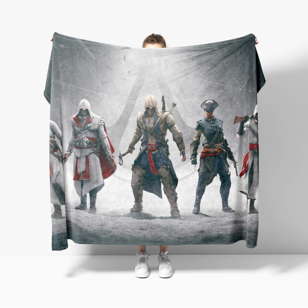 Assassins Blankets Soft Warm Flannel Creeds Throw Blanket Bedding for Bed Living Room Home Sofa