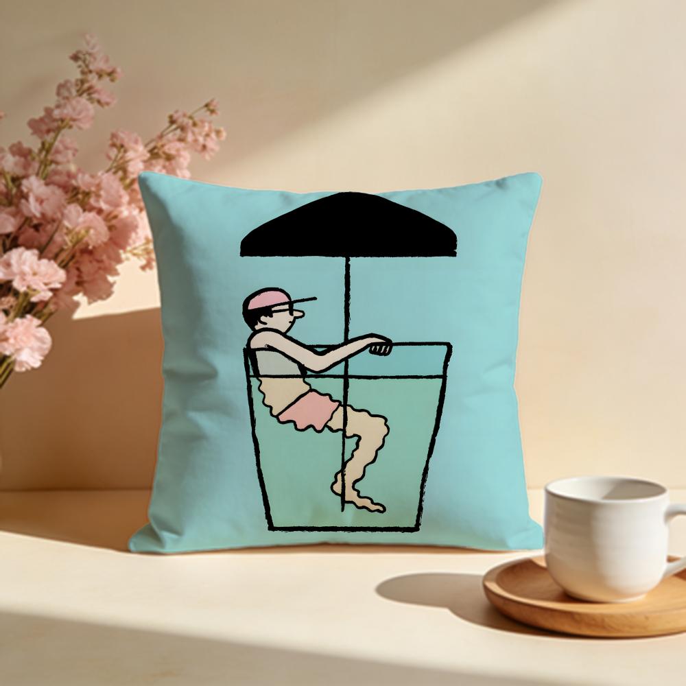 Fashion JJean Jullienful Cushion Cover Stylish Washable Pillow Cover Ideal for Couch Bedroom Car Decoration