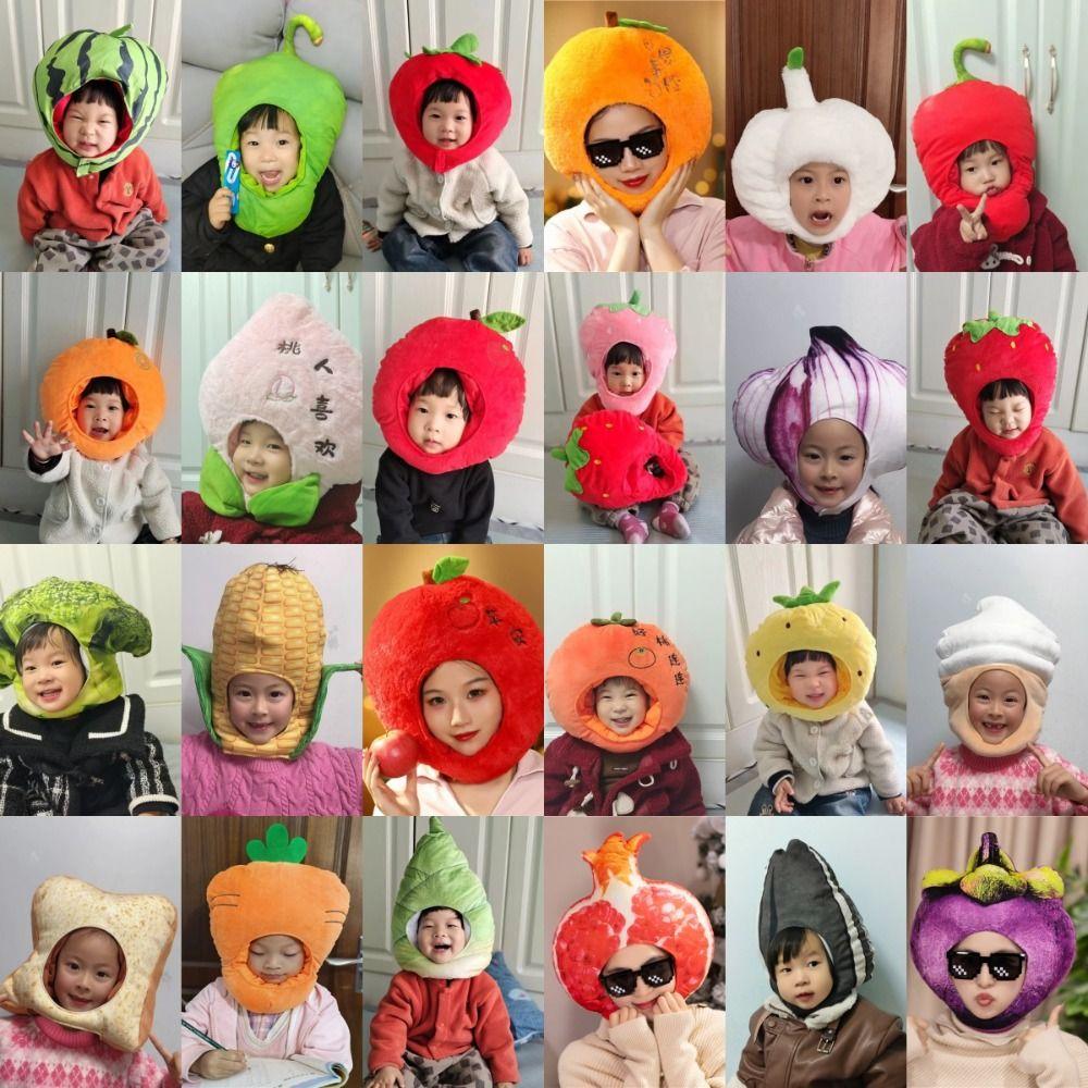 Soft Onion Headpiece Costume Hat Funny Fun Party Headwear Cartoon Plush Hat for Men Women Kids