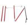 Camping Lantern Stand Portable Lightweight Outdoor Camping Aluminum Alloy Lamp Pole Light Hanging Stand Red