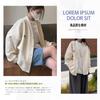 Coat Loose Buttoned Baseball Outdoor Cold Perfect for and Plus Sizes Available Women's Jacket, Fit, Padded, Jacket, Wear, Protection, Windproof, Warm,