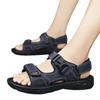 Summer Men's Casual Velcro Sandals, Outdoor Breathable, Lightweight, Fashionable, Versatile Beach Shoes, Men's Shoes