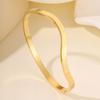 Titanium Steel , Electroplated Twist , Girls' Advanced Sense, Simple and Non-fading High-end  Jewelry