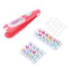 Tampographe Bijoux de Cheveux Réutilisable Brillant Bling Outil de Coiffage pour Cheveux avec 24 Strass Scintillants pour Filles