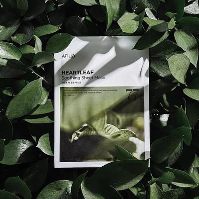 Maschera Lenitiva in Tessuto Heartleaf 77 10 pz, Idratante, Cosmetici Coreani, Kbeauty, campione